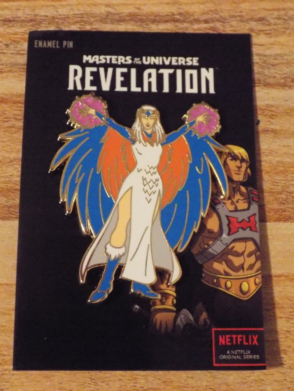 Masters of the Universe Revelation Sorceress enamel pin, He-Man (Rare)